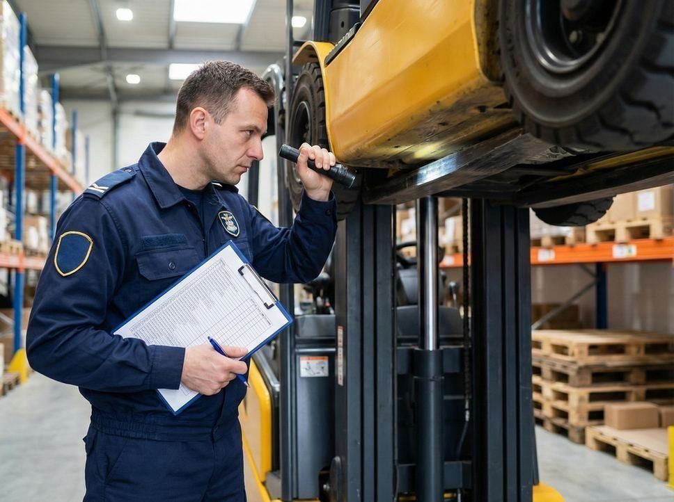 Inspekcja maszyny UTB przeprowadzana przez technika z uprawnieniami UDT – Podkarpacie